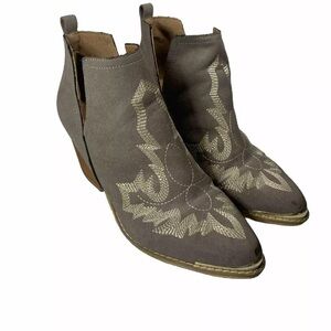 Womens Western Cowboy Boots Ankle Boots Size 9